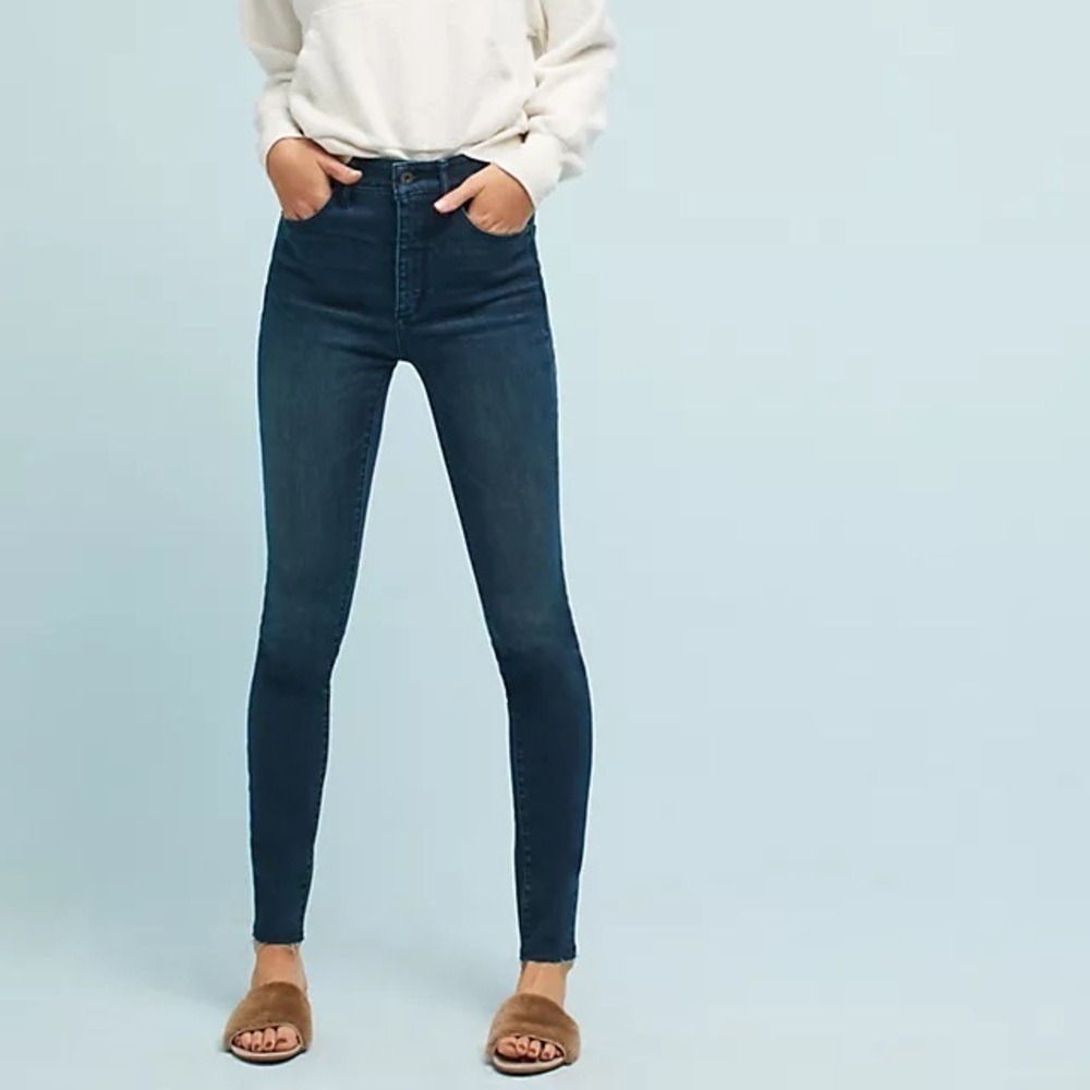 Anthro Pilcro and the Letterpress Ultra High Rise Skinny Sz 27